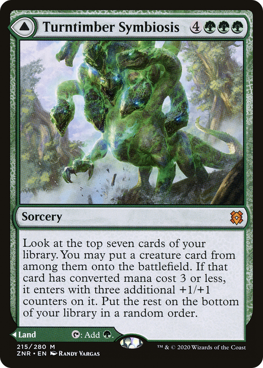 Turntimber Symbiosis // Turntimber, Serpentine Wood (ZNR-215) - Zendikar Rising - Premium MTG Single from Wizards of the Coast - Just $0.49! Shop now at Game Crave Tournament Store