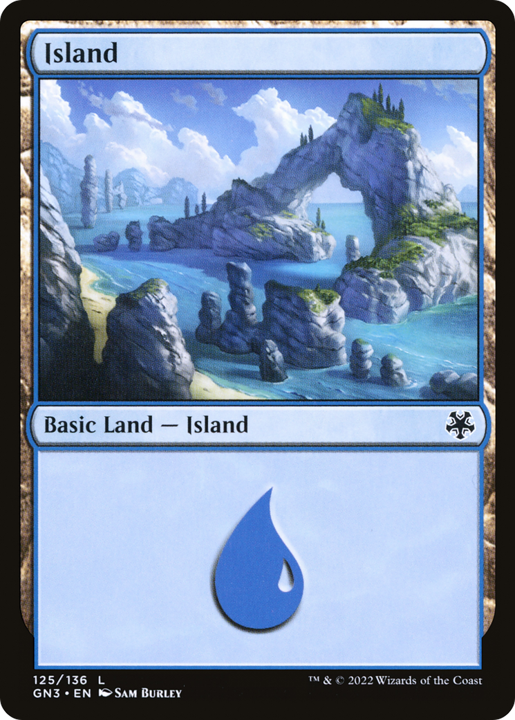 Island (GN3-125) - Game Night: Free-for-All - Premium MTG Single from Wizards of the Coast - Just $0.25! Shop now at Game Crave Tournament Store