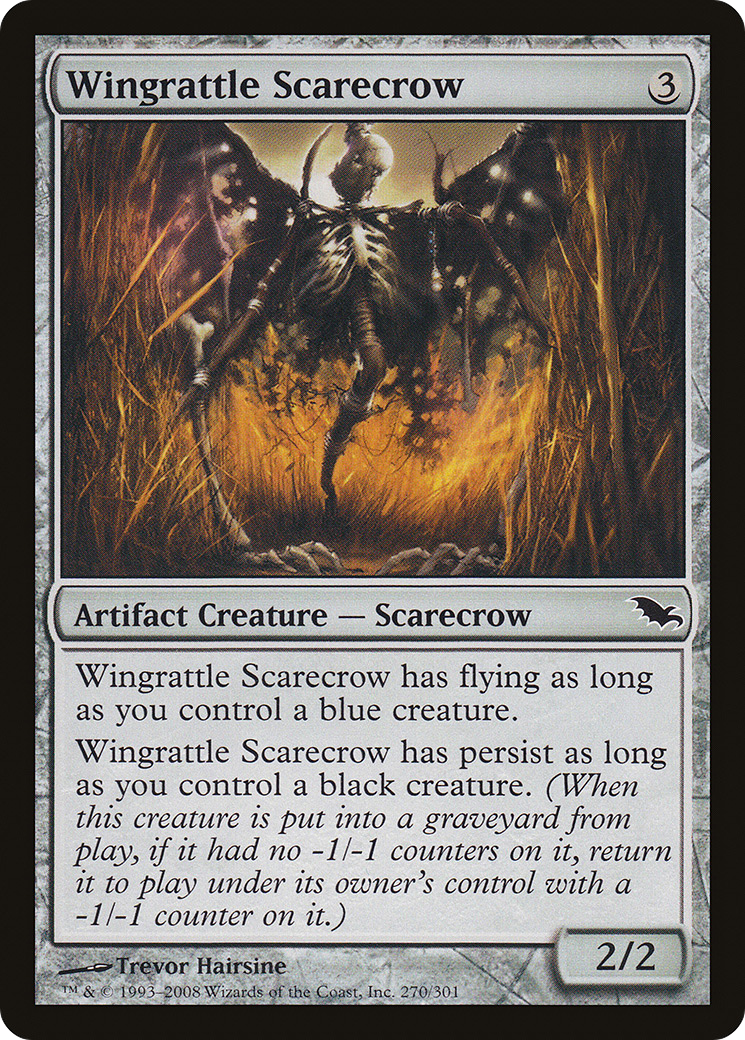 Wingrattle Scarecrow (SHM-270) - Shadowmoor - Premium MTG Single from Wizards of the Coast - Just $0.11! Shop now at Game Crave Tournament Store