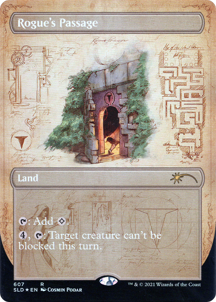 Rogue's Passage (SLD-607) - Secret Lair Drop (Borderless) Foil - Premium MTG Single from Wizards of the Coast - Just $9.66! Shop now at Game Crave Tournament Store