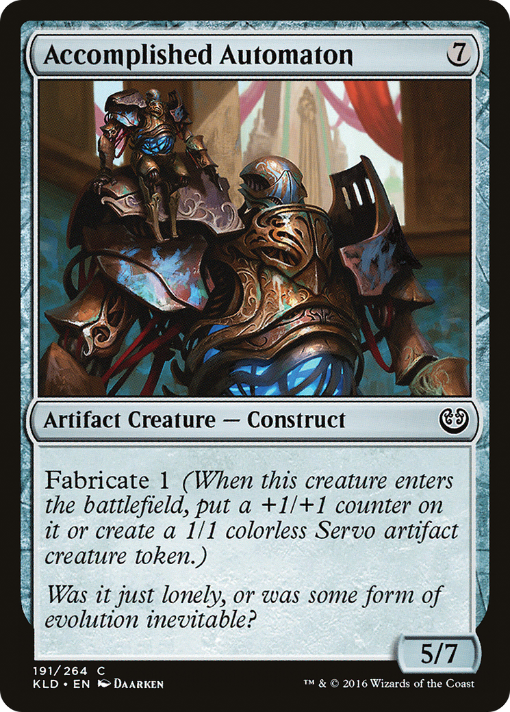 Accomplished Automaton (KLD-191) - Kaladesh - Premium MTG Single from Wizards of the Coast - Just $0.08! Shop now at Game Crave Tournament Store
