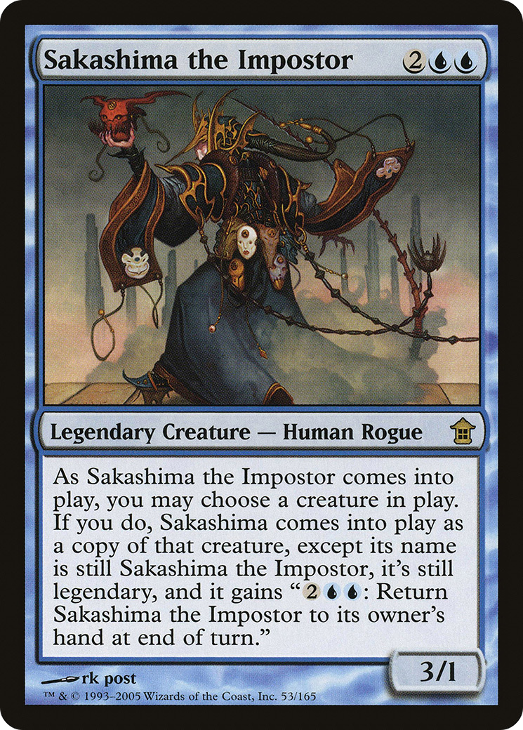 Sakashima the Impostor (SOK-053) - Saviors of Kamigawa - Premium MTG Single from Wizards of the Coast - Just $2.10! Shop now at Game Crave Tournament Store