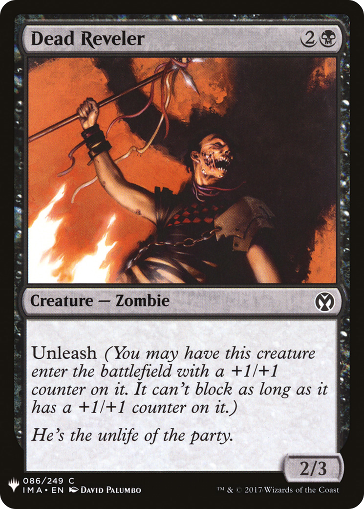 Dead Reveler (MB1-617) - Mystery Booster - Premium MTG Single from Wizards of the Coast - Just $0.08! Shop now at Game Crave Tournament Store