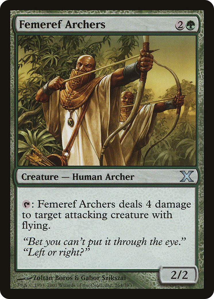 Femeref Archers (10E-264) - Tenth Edition - Premium MTG Single from Wizards of the Coast - Just $0.08! Shop now at Game Crave Tournament Store