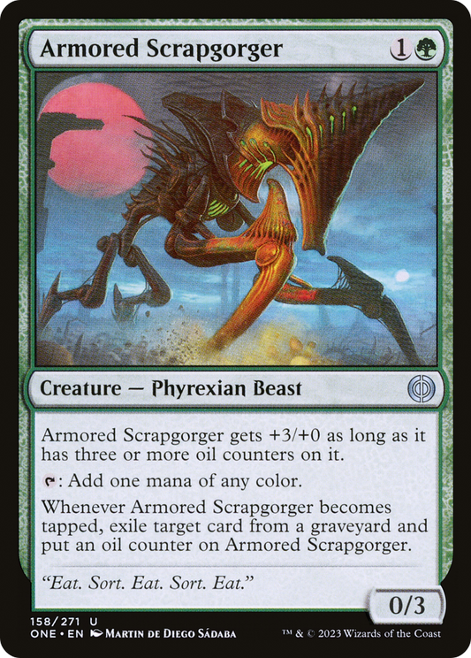 Armored Scrapgorger (ONE-158) - Phyrexia: All Will Be One - Premium MTG Single from Wizards of the Coast - Just $0.25! Shop now at Game Crave Tournament Store