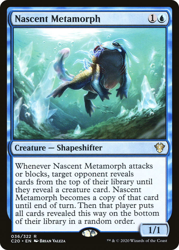 Nascent Metamorph (C20-036) - Commander 2020 - Premium MTG Single from Wizards of the Coast - Just $0.08! Shop now at Game Crave Tournament Store