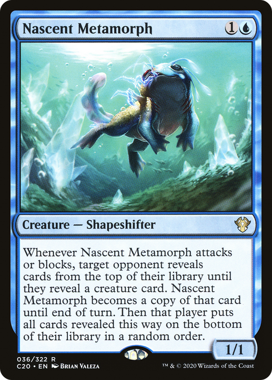 Nascent Metamorph (C20-036) - Commander 2020 - Premium MTG Single from Wizards of the Coast - Just $0.08! Shop now at Game Crave Tournament Store