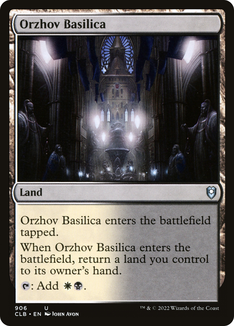 Orzhov Basilica (CLB-906) - Commander Legends: Battle for Baldur's Gate - Premium MTG Single from Wizards of the Coast - Just $0.08! Shop now at Game Crave Tournament Store
