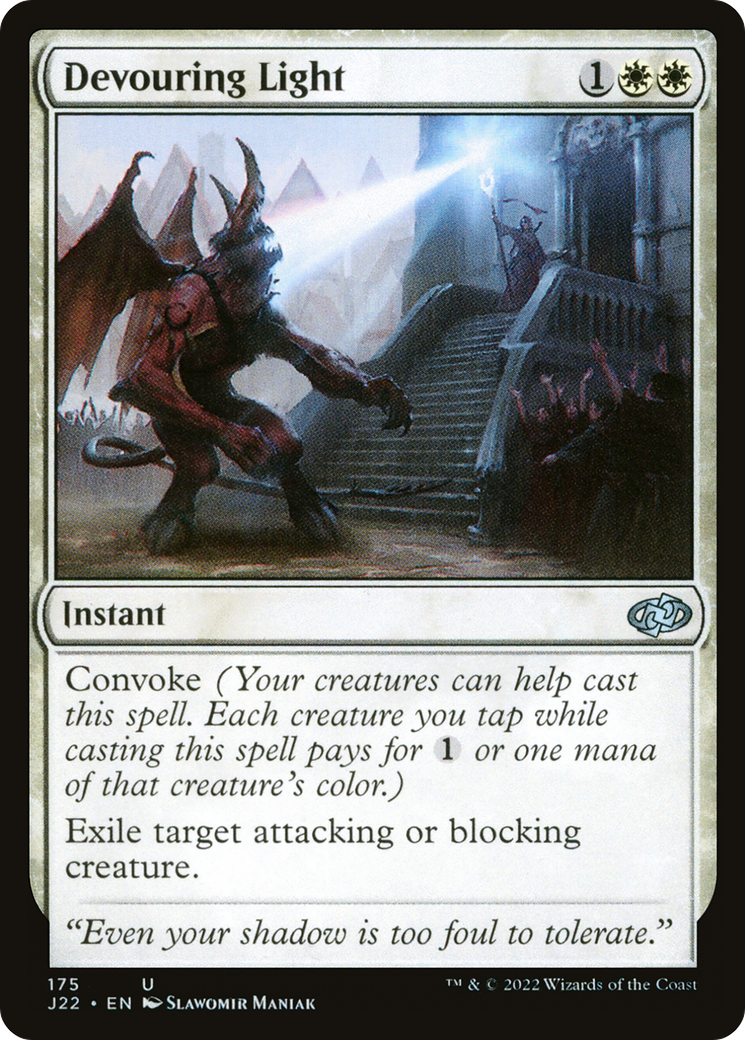 Devouring Light (J22-175) - Jumpstart 2022 - Premium MTG Single from Wizards of the Coast - Just $0.25! Shop now at Game Crave Tournament Store