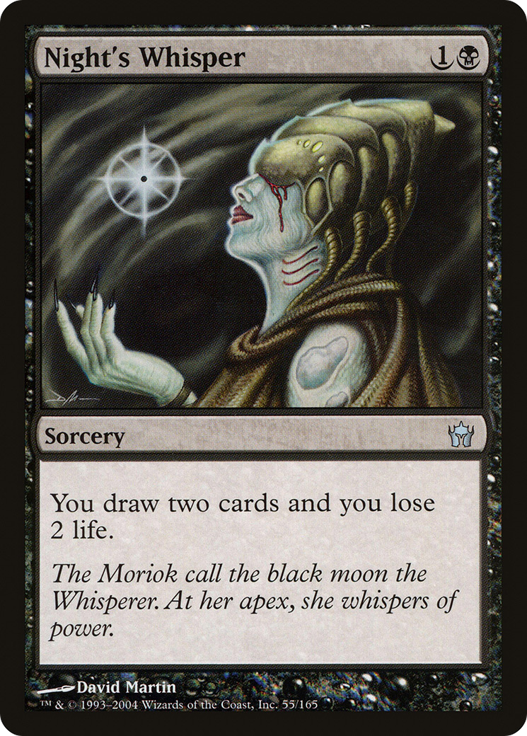 Night's Whisper (5DN-055) - Fifth Dawn - Premium MTG Single from Wizards of the Coast - Just $0.80! Shop now at Game Crave Tournament Store