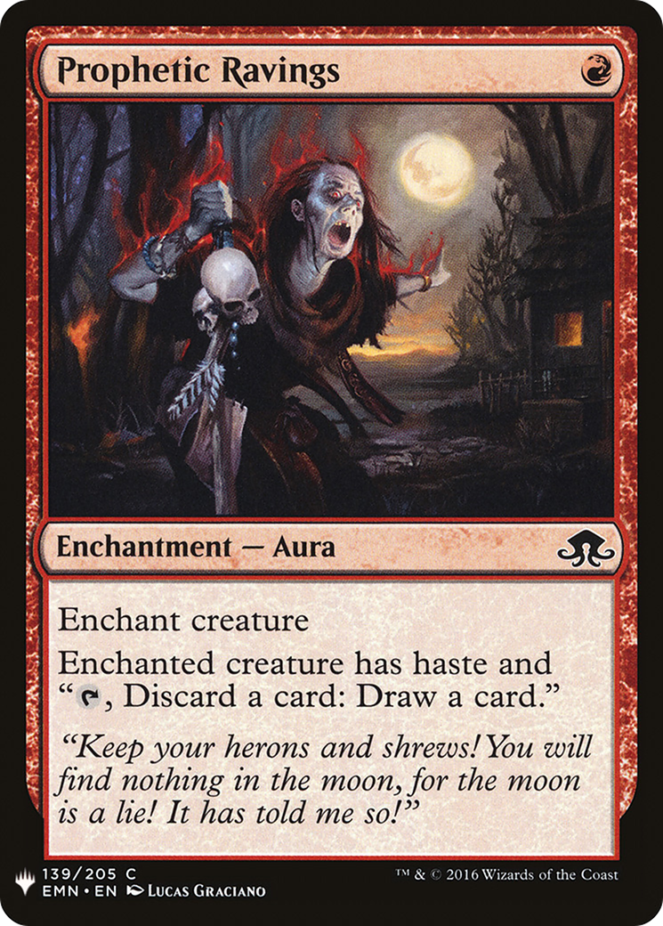 Prophetic Ravings (MB1-1028) - Mystery Booster - Premium MTG Single from Wizards of the Coast - Just $0.25! Shop now at Game Crave Tournament Store