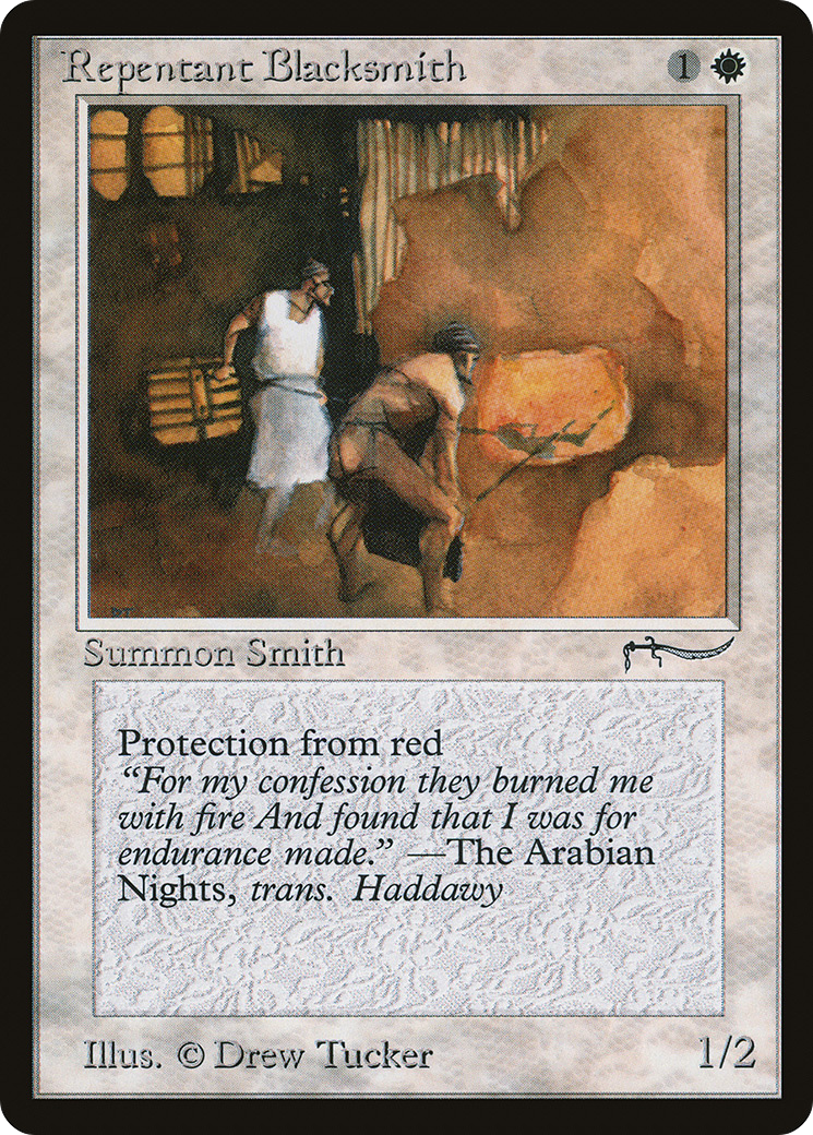 Repentant Blacksmith (ARN-009) - Arabian Nights - Premium MTG Single from Wizards of the Coast - Just $39.58! Shop now at Game Crave Tournament Store
