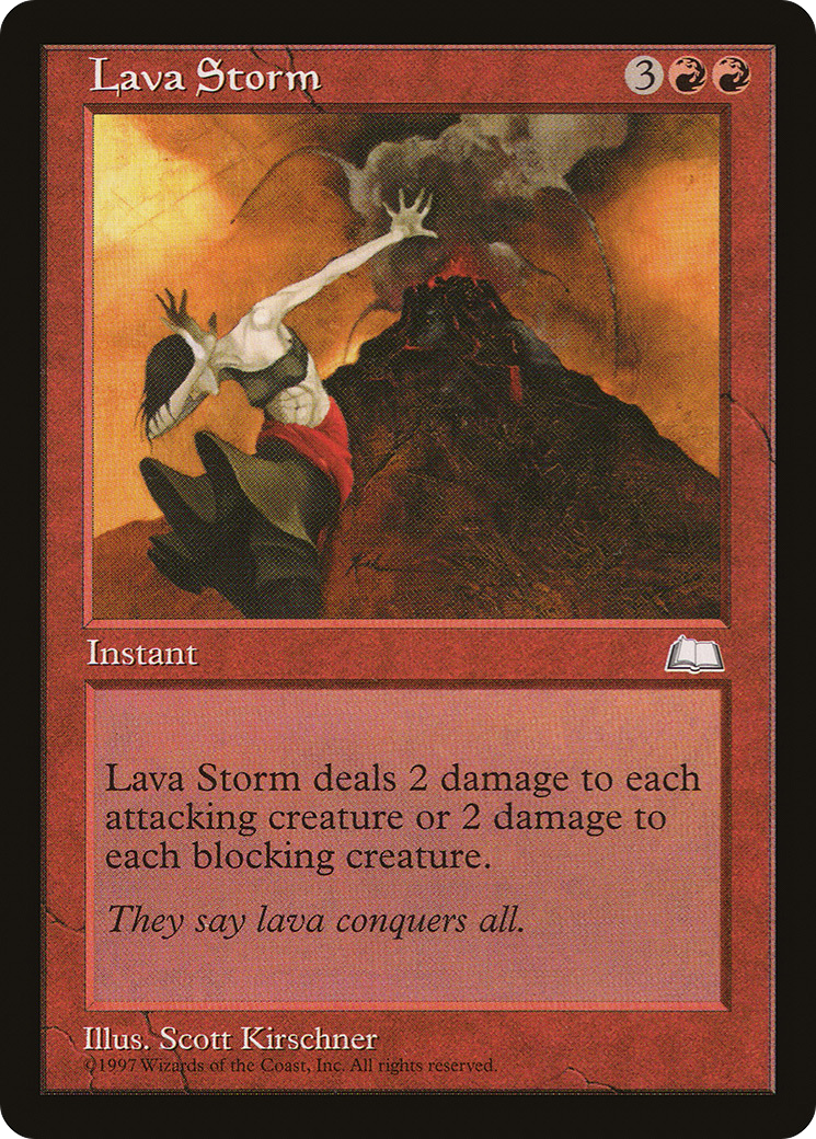 Lava Storm (WTH-110) - Weatherlight - Premium MTG Single from Wizards of the Coast - Just $0.08! Shop now at Game Crave Tournament Store