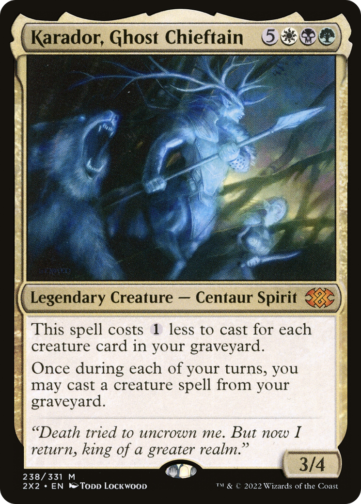 Karador, Ghost Chieftain (2X2-238) - Double Masters 2022 - Premium MTG Single from Wizards of the Coast - Just $0.08! Shop now at Game Crave Tournament Store
