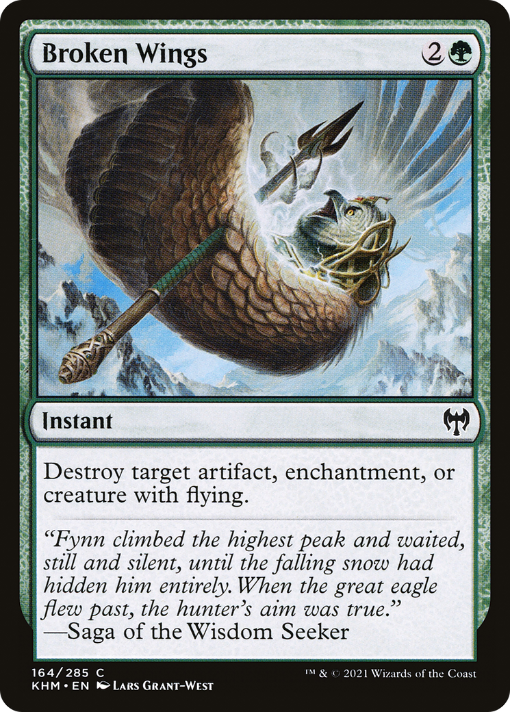 Broken Wings (KHM-164) - Kaldheim - Premium MTG Single from Wizards of the Coast - Just $0.25! Shop now at Game Crave Tournament Store