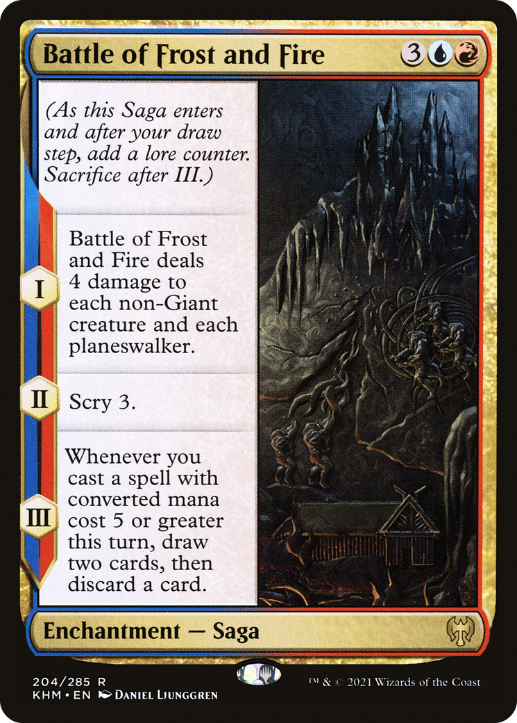 Battle of Frost and Fire (KHM-204) - Kaldheim - Premium MTG Single from Wizards of the Coast - Just $0.25! Shop now at Game Crave Tournament Store