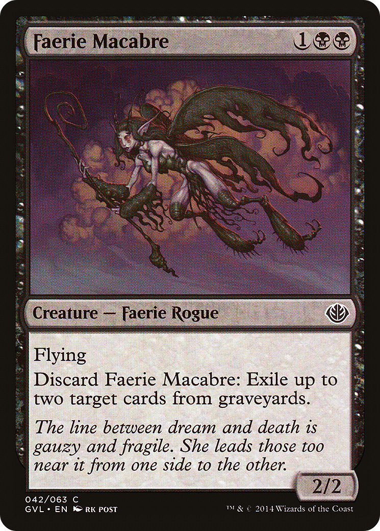 Faerie Macabre (GVL-042) - Duel Decks Anthology: Garruk vs. Liliana - Premium MTG Single from Wizards of the Coast - Just $0.64! Shop now at Game Crave Tournament Store