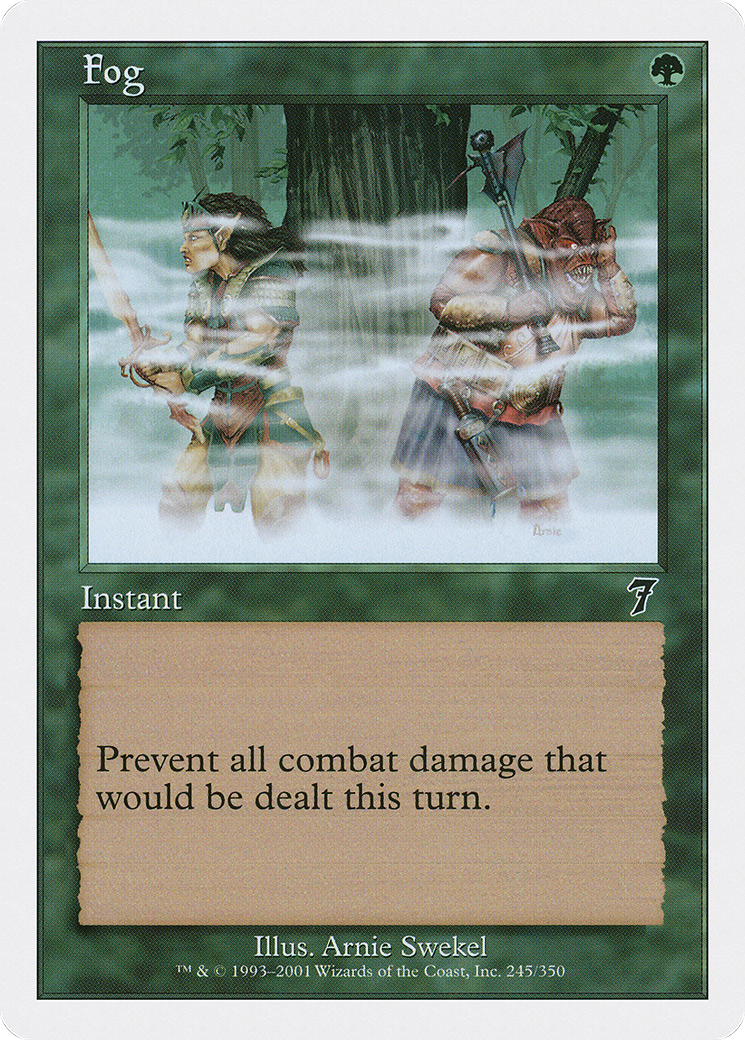 Fog (7ED-245) - Seventh Edition - Premium MTG Single from Wizards of the Coast - Just $0.08! Shop now at Game Crave Tournament Store