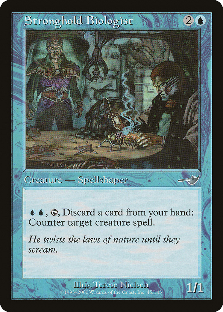 Stronghold Biologist (NEM-045) - Nemesis - Premium MTG Single from Wizards of the Coast - Just $0.13! Shop now at Game Crave Tournament Store