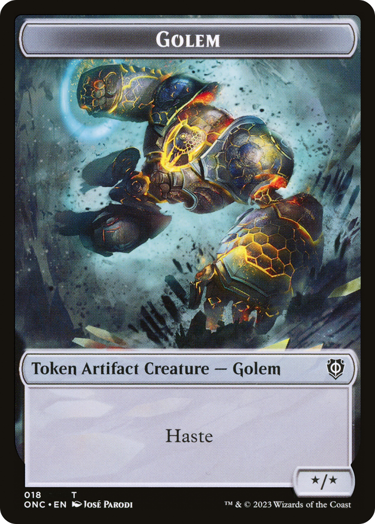 Golem (TONC-018) - Phyrexia: All Will Be One Commander Tokens - Premium MTG Single from Wizards of the Coast - Just $0! Shop now at Game Crave Tournament Store