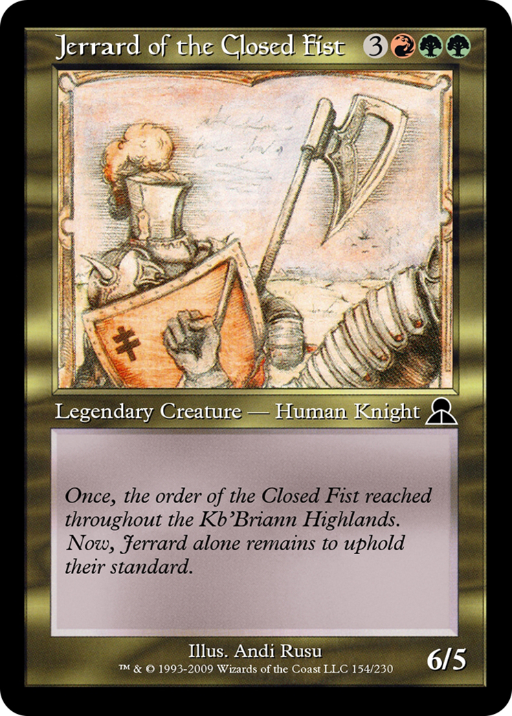 Jerrard of the Closed Fist (ME3-154) - Masters Edition III Foil - Premium MTG Single from Wizards of the Coast - Just $0! Shop now at Game Crave Tournament Store