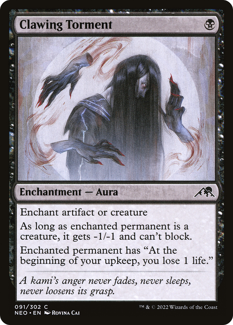 Clawing Torment (NEO-091) - Kamigawa: Neon Dynasty - Premium MTG Single from Wizards of the Coast - Just $0.08! Shop now at Game Crave Tournament Store