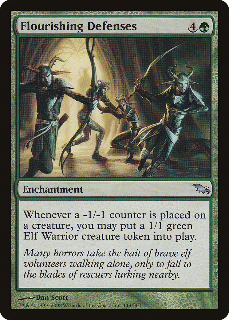 Flourishing Defenses (SHM-114) - Shadowmoor Foil - Premium MTG Single from Wizards of the Coast - Just $0.80! Shop now at Game Crave Tournament Store
