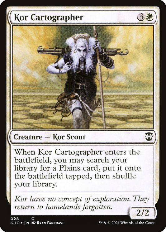 Kor Cartographer (KHC-028) - Kaldheim Commander - Premium MTG Single from Wizards of the Coast - Just $0.08! Shop now at Game Crave Tournament Store