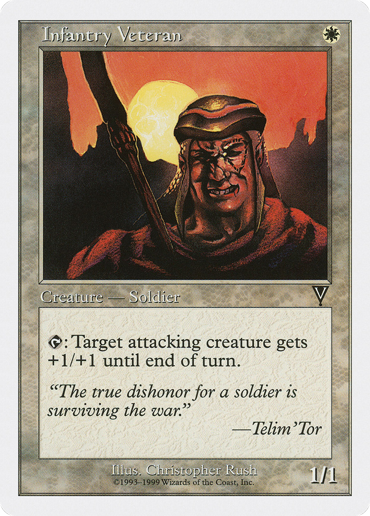 Infantry Veteran (BRB-034) - Battle Royale Box Set - Premium MTG Single from Wizards of the Coast - Just $0.08! Shop now at Game Crave Tournament Store