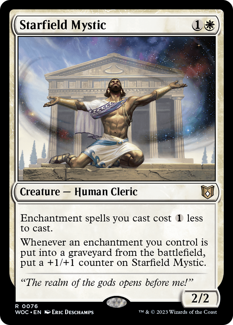 Starfield Mystic (WOC-076) - Wilds of Eldraine Commander - Premium MTG Single from Wizards of the Coast - Just $0.15! Shop now at Game Crave Tournament Store