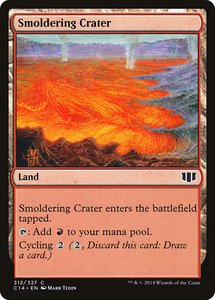 Smoldering Crater (C14-312) - Commander 2014 - Premium MTG Single from Wizards of the Coast - Just $0.09! Shop now at Game Crave Tournament Store