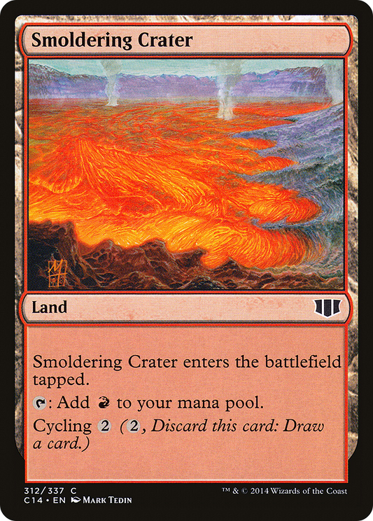 Smoldering Crater (C14-312) - Commander 2014 - Premium MTG Single from Wizards of the Coast - Just $0.09! Shop now at Game Crave Tournament Store