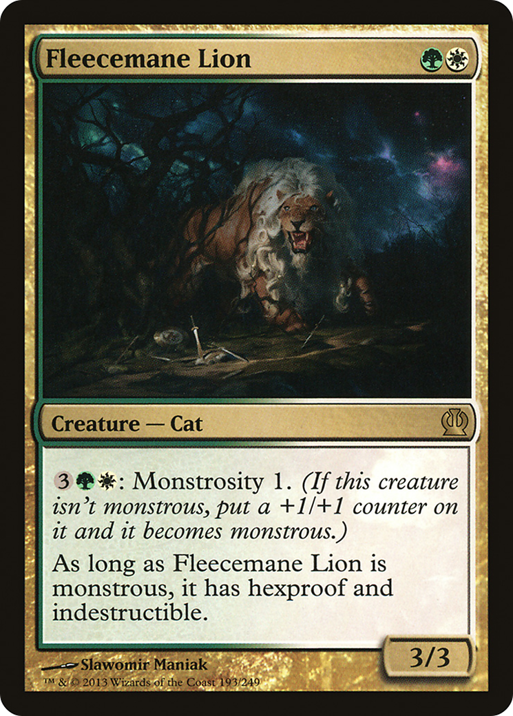 Fleecemane Lion (THS-193) - Theros - Premium MTG Single from Wizards of the Coast - Just $0.09! Shop now at Game Crave Tournament Store