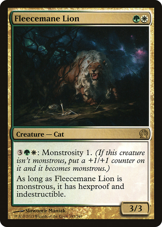 Fleecemane Lion (THS-193) - Theros - Premium MTG Single from Wizards of the Coast - Just $0.09! Shop now at Game Crave Tournament Store