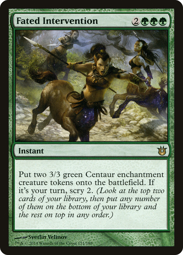 Fated Intervention (BNG-121) - Born of the Gods - Premium MTG Single from Wizards of the Coast - Just $0.08! Shop now at Game Crave Tournament Store