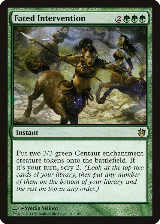 Fated Intervention (BNG-121) - Born of the Gods - Premium MTG Single from Wizards of the Coast - Just $0.08! Shop now at Game Crave Tournament Store