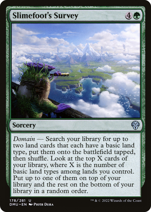 Slimefoot's Survey (DMU-178) - Dominaria United - Premium MTG Single from Wizards of the Coast - Just $0.08! Shop now at Game Crave Tournament Store