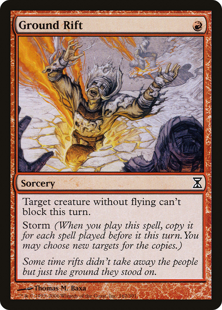 Ground Rift (TSP-162) - Time Spiral - Premium MTG Single from Wizards of the Coast - Just $0.08! Shop now at Game Crave Tournament Store