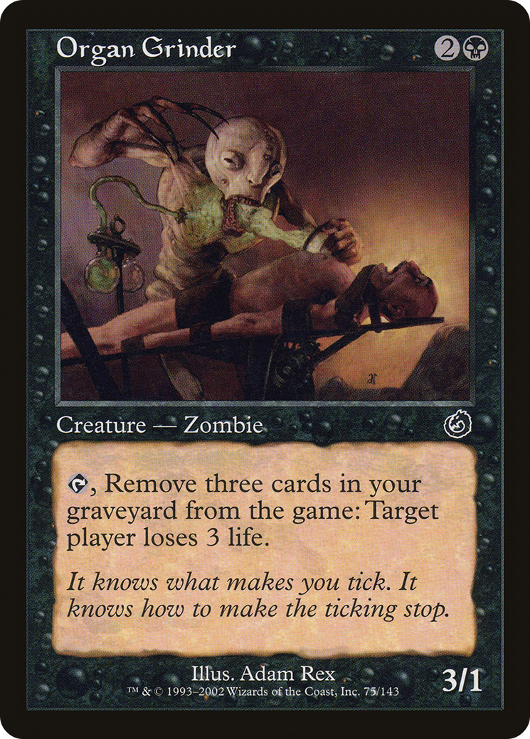Organ Grinder (TOR-075) - Torment - Premium MTG Single from Wizards of the Coast - Just $0.25! Shop now at Game Crave Tournament Store