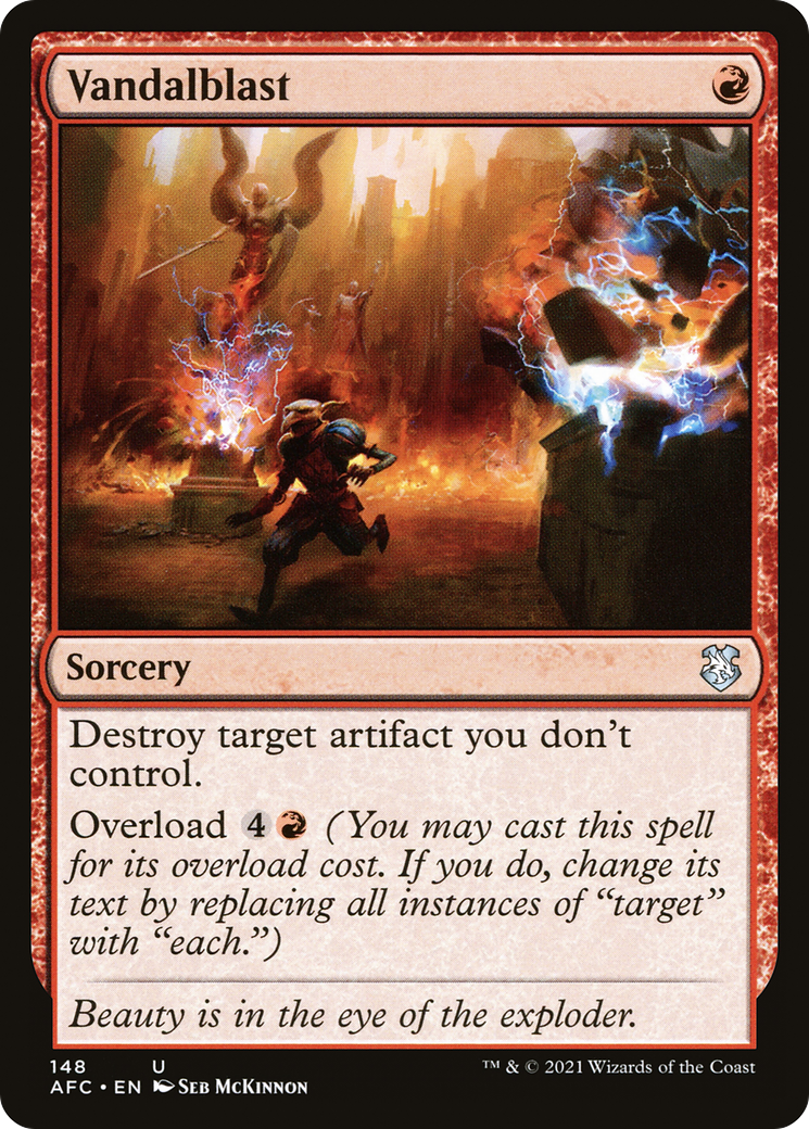 Vandalblast (AFC-148) - Forgotten Realms Commander - Premium MTG Single from Wizards of the Coast - Just $0.64! Shop now at Game Crave Tournament Store