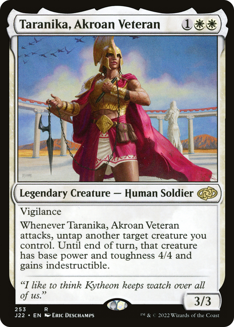 Taranika, Akroan Veteran (J22-253) - Jumpstart 2022 - Premium MTG Single from Wizards of the Coast - Just $0.08! Shop now at Game Crave Tournament Store