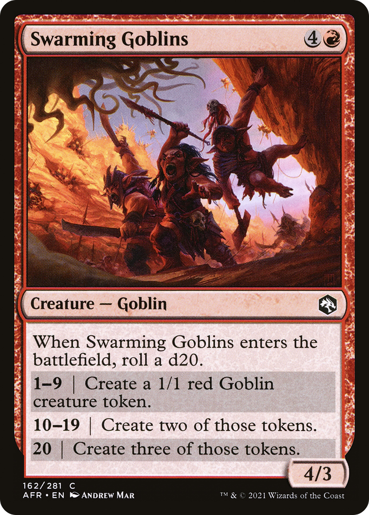 Swarming Goblins (AFR-162) - Adventures in the Forgotten Realms - Premium MTG Single from Wizards of the Coast - Just $0.08! Shop now at Game Crave Tournament Store