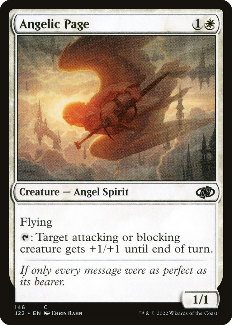 Angelic Page (J22-146) - Jumpstart 2022 - Premium MTG Single from Wizards of the Coast - Just $0.08! Shop now at Game Crave Tournament Store