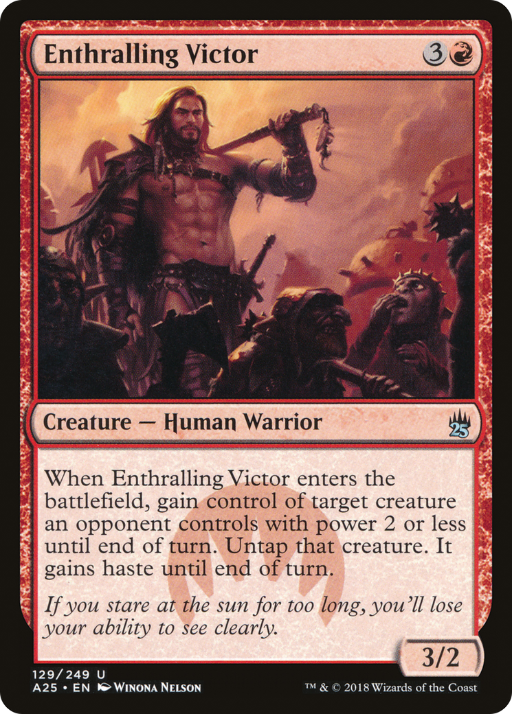 Enthralling Victor (A25-129) - Masters 25 Foil - Premium MTG Single from Wizards of the Coast - Just $0.26! Shop now at Game Crave Tournament Store