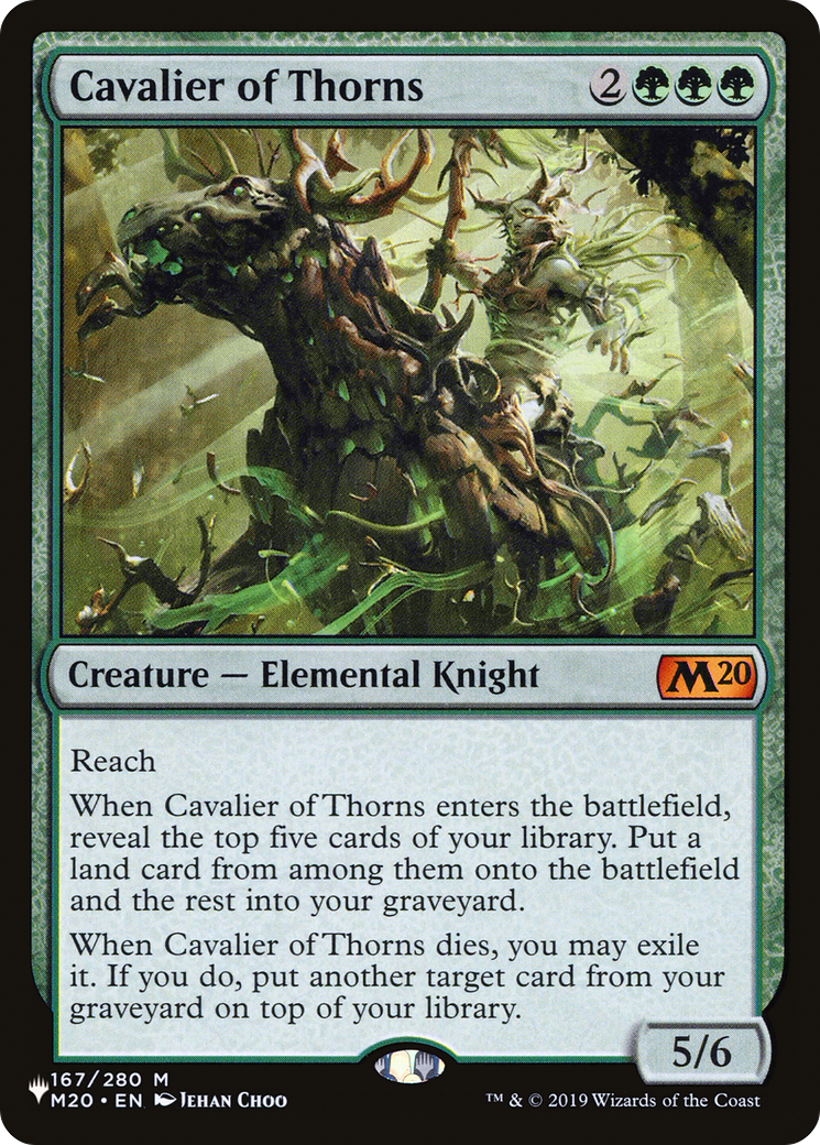 Cavalier of Thorns (PLIST-1270) - The List - Premium MTG Single from Wizards of the Coast - Just $0.11! Shop now at Game Crave Tournament Store