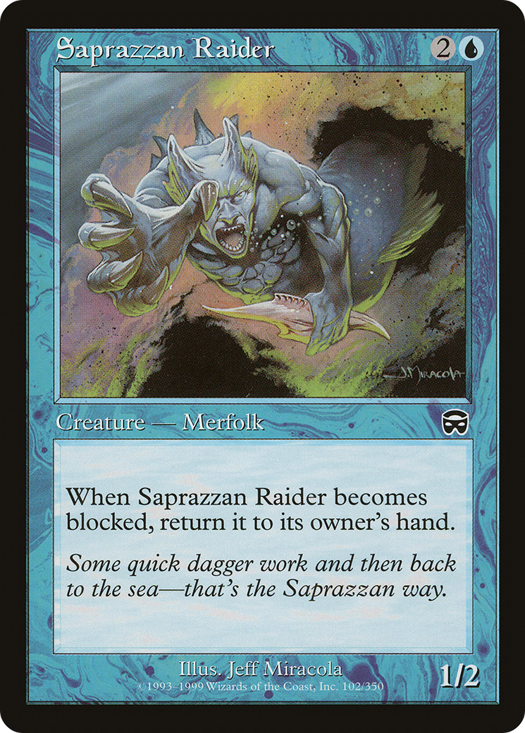 Saprazzan Raider (MMQ-102) - Mercadian Masques Foil - Premium MTG Single from Wizards of the Coast - Just $3.14! Shop now at Game Crave Tournament Store