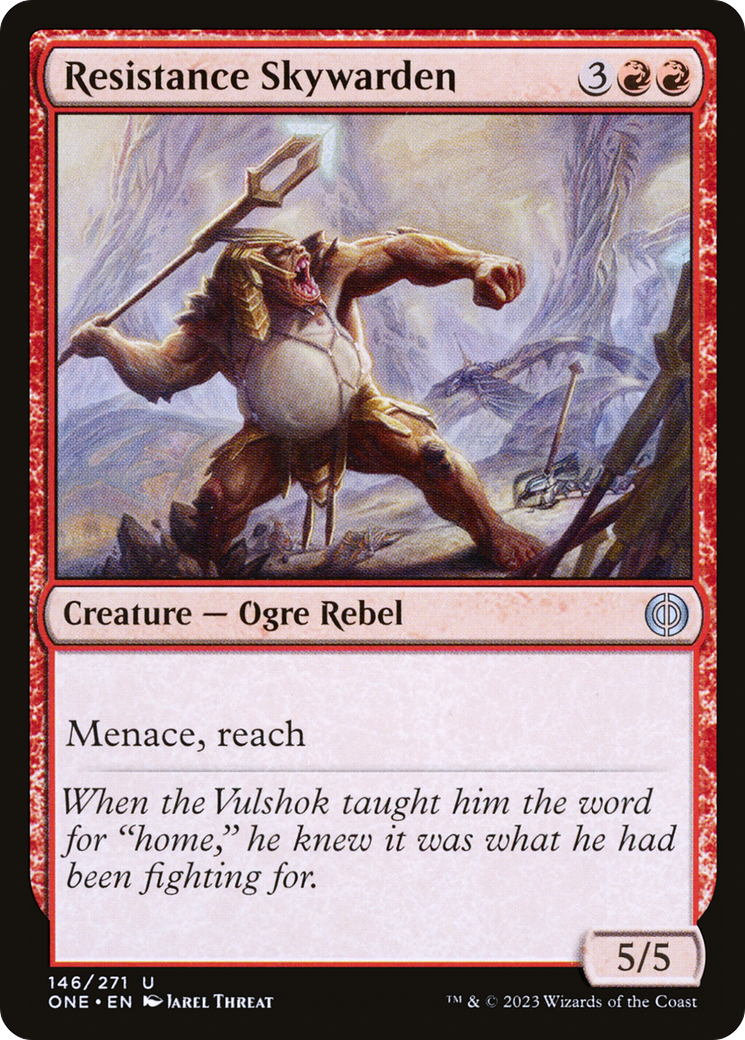 Resistance Skywarden (ONE-146) - Phyrexia: All Will Be One - Premium MTG Single from Wizards of the Coast - Just $0.25! Shop now at Game Crave Tournament Store