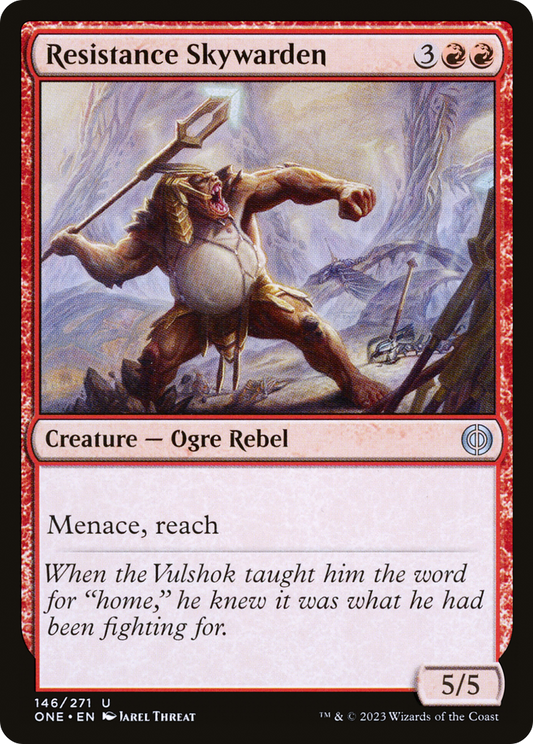 Resistance Skywarden (ONE-146) - Phyrexia: All Will Be One - Premium MTG Single from Wizards of the Coast - Just $0.25! Shop now at Game Crave Tournament Store