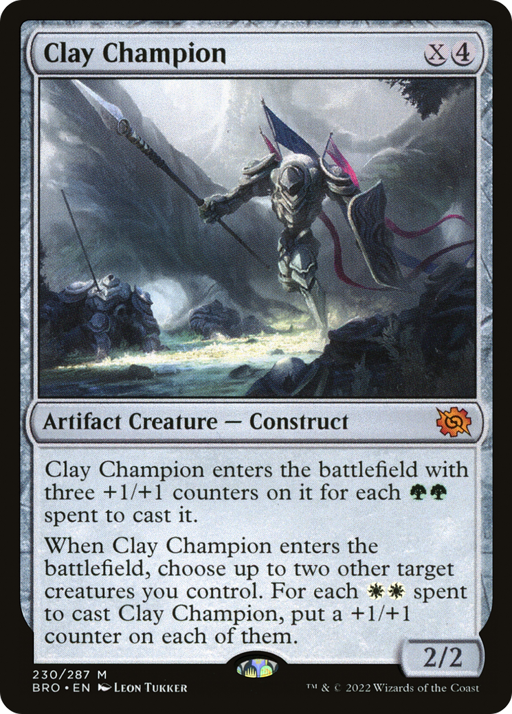Clay Champion (BRO-230) - The Brothers' War - Premium MTG Single from Wizards of the Coast - Just $0.08! Shop now at Game Crave Tournament Store