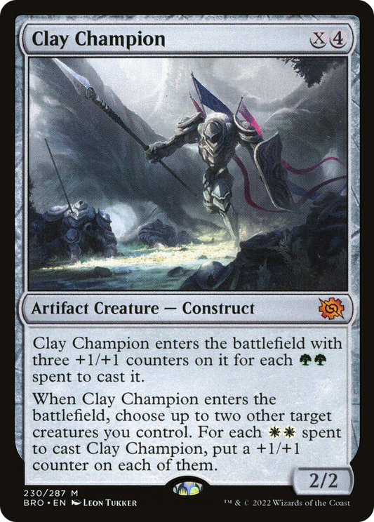 Clay Champion (BRO-230) - The Brothers' War - Premium MTG Single from Wizards of the Coast - Just $0.08! Shop now at Game Crave Tournament Store